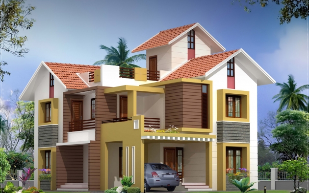 2000 sq.feet villa Elevation