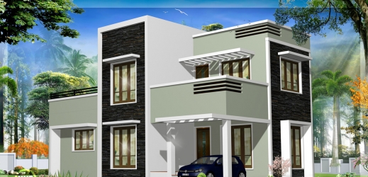 1278 sq.feets flat roof home d...