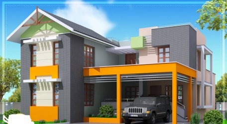 Modern 4 bedroom  home design ...