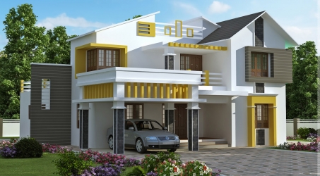 Contemporary villa with 4 bedr...