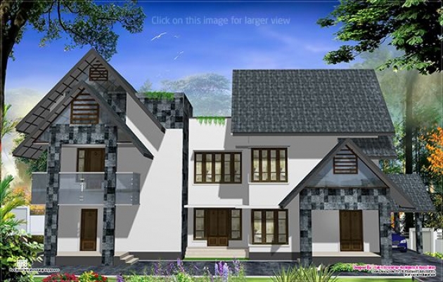 Western style home design.